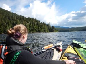 kayaking at Knight Inlet Lodge