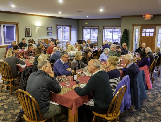 Dining room at Knight Inlet Lodge