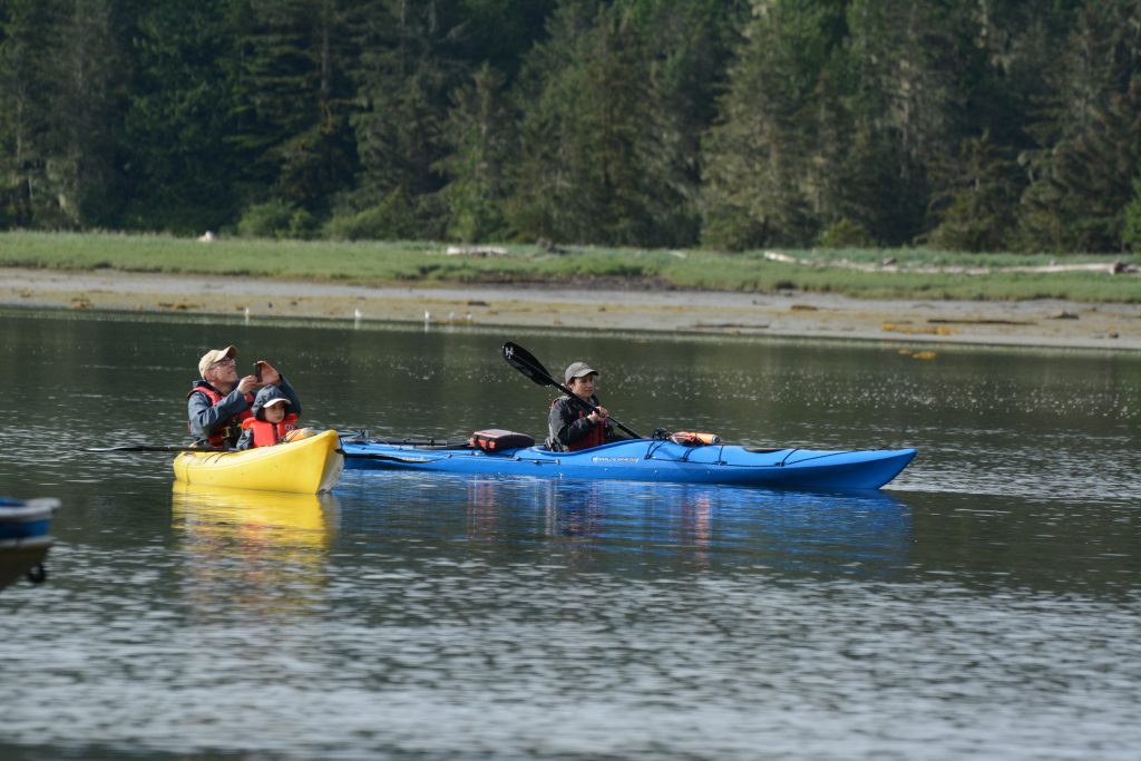 kayaking at Knight Inlet Lodge