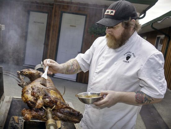 Knight Inlet lodge BBQ Chef