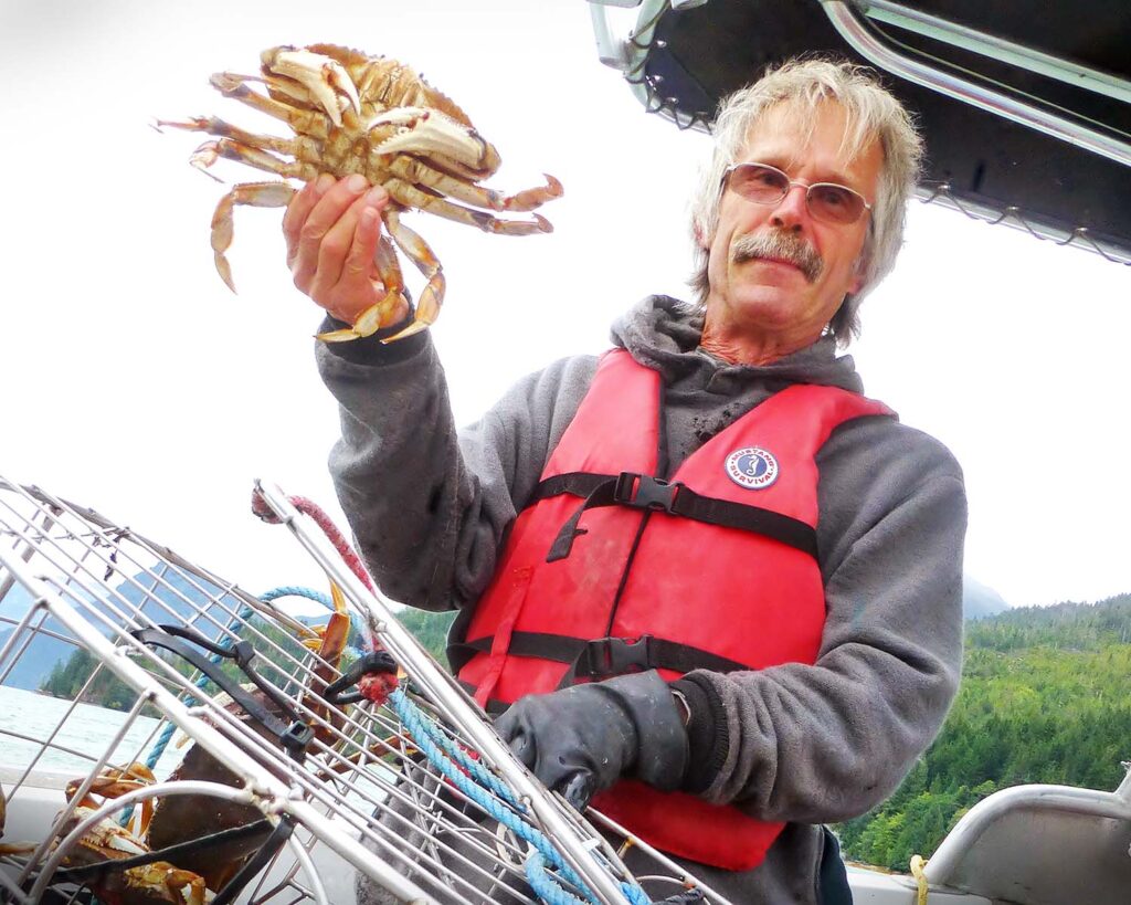 Crabbing at Knight Inlet